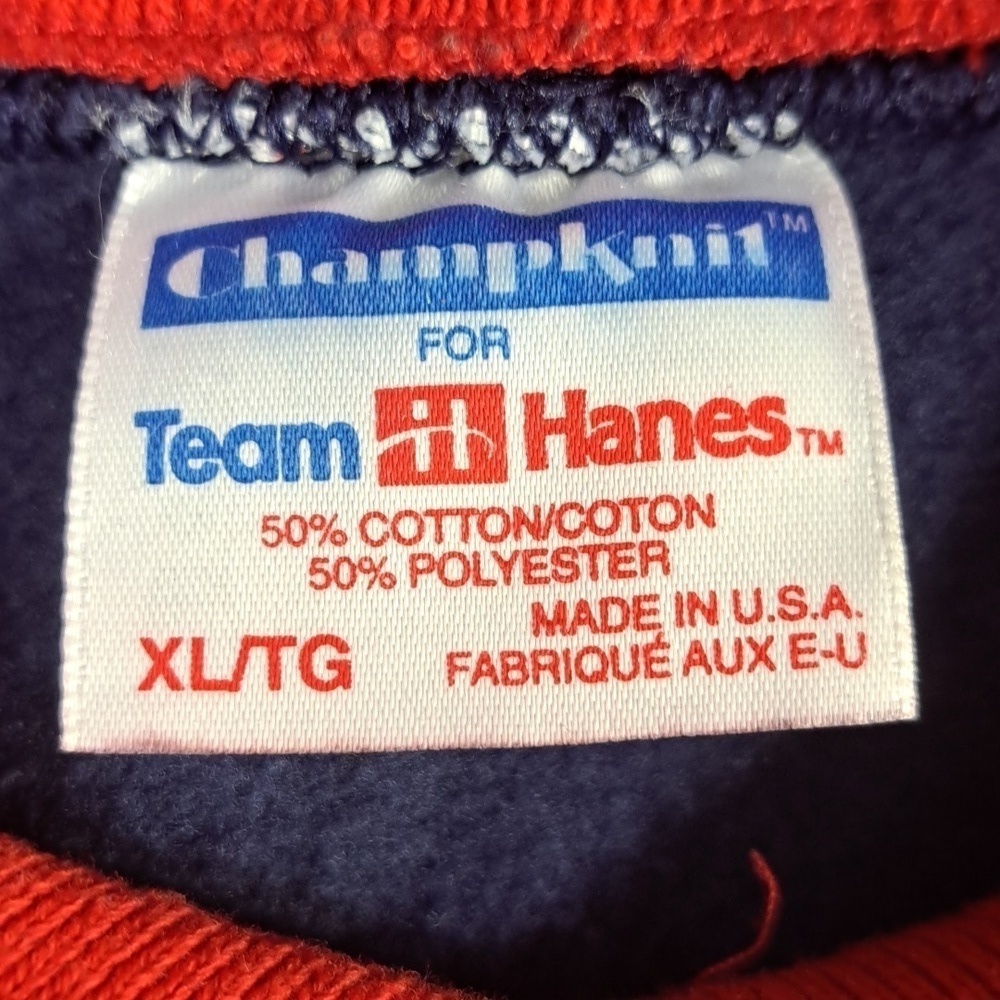 Vintage Women's Cardinals & Birdhouse double collar blue & red XL sweatshirt - Picture 5 of 5